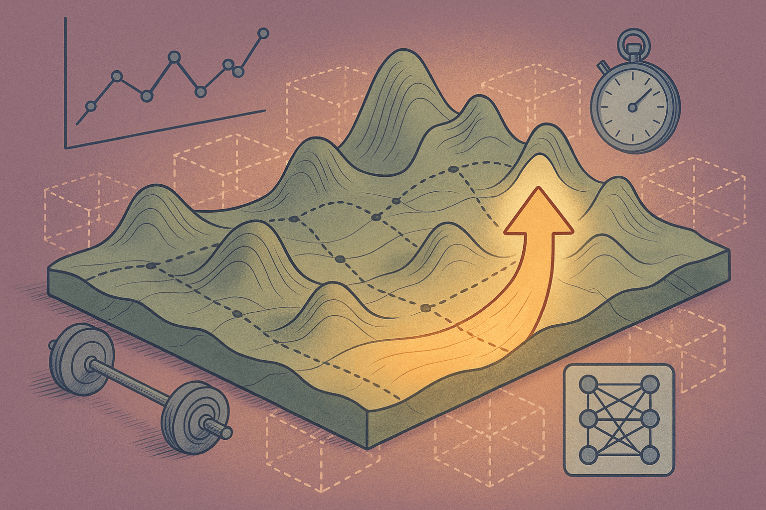 Fitness Landscapes in AI Optimization